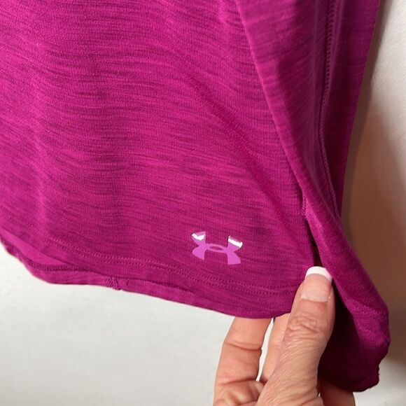Under Armour Fuchsia Pink Cowl Neck Sweatshirt. Size Small. - Picture 3 of 7